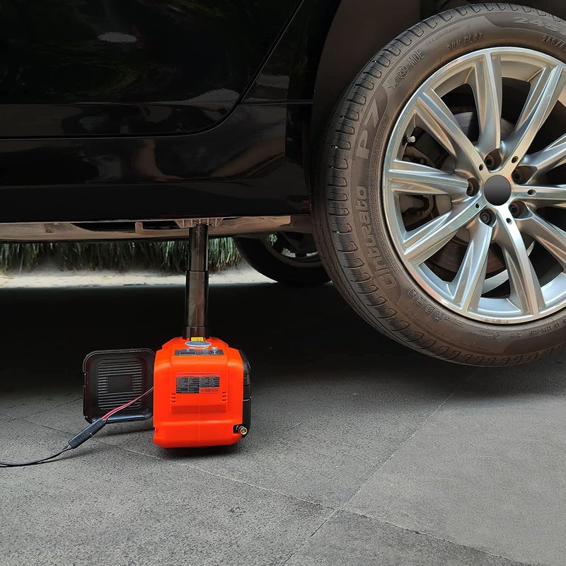 E-HEELP Electric Car Jack 5Ton 12V Kit Hydraulic (Lifting Range: 6.1~17.7 inch) with Inflator Electric Jack for Car SUV Sedan MPV Change Tires Garage Repair Emergency Kit - Image 5