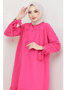 Robe and Sleeve Tie Dress Fuchsia - pzsku/Z3301685AE330B6025393Z/45/_/1738059937/d75c9474-b2a6-4913-8795-8c86b3ce8e4b