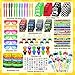 FINDRICH 120 PCS Video Game Party Favors Gamer Gaming Party Favors Glasses Invisible Ink Pens Notebooks Drinking Straws Stamps Tattoo Stickers Gift Bags for Game On Birthday Parties Favor Supplies - Image 4