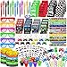 FINDRICH 120 PCS Video Game Party Favors Gamer Gaming Party Favors Glasses Invisible Ink Pens Notebooks Drinking Straws Stamps Tattoo Stickers Gift Bags for Game On Birthday Parties Favor Supplies - Image 2