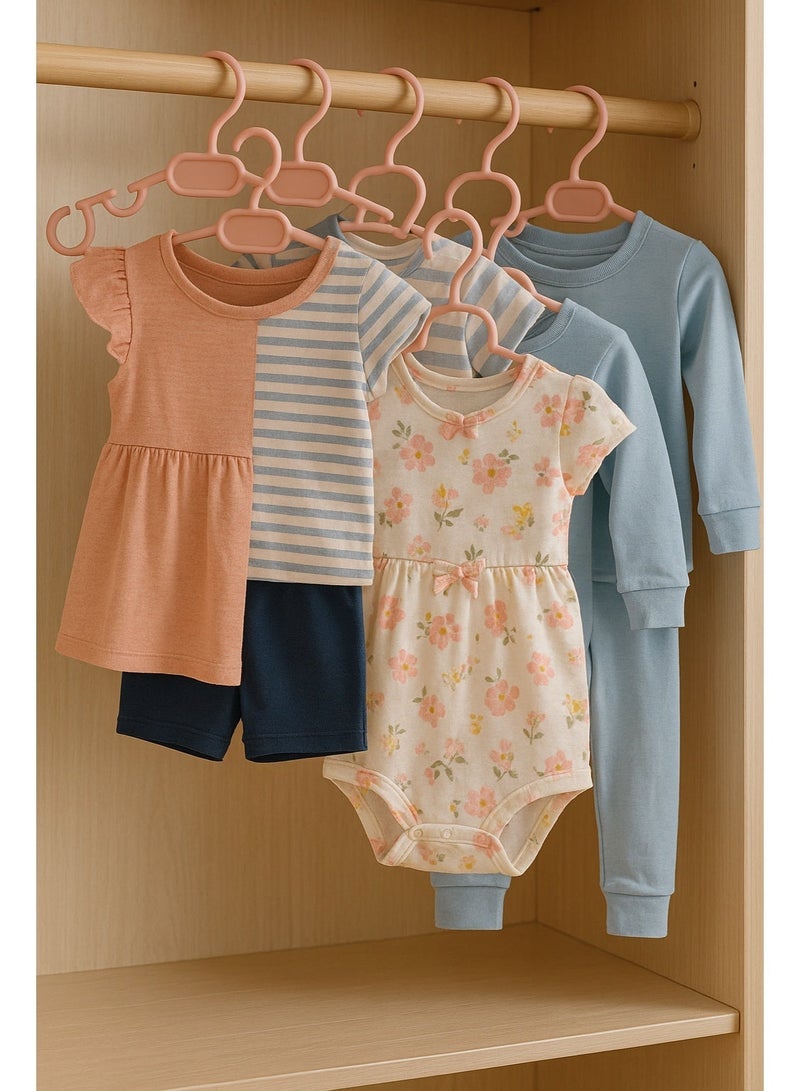 favilla Children's Clothes Hanger Set, 6 Non-Slip Pieces, 28 cm - Multicolor - Code 681 - Image 2