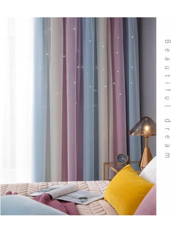 KYD 1 Panel Fabric Nation Blackout Curtains Thermal Insulated Bedroom Curtains for Living Room 100x200cm - Image 5