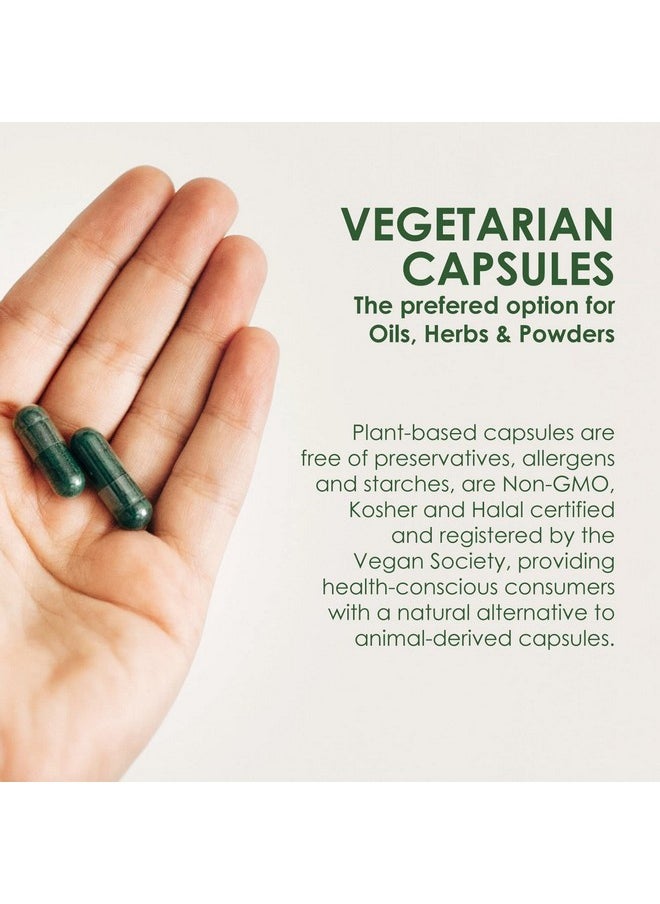 Capsuline - Size 0 Clear Empty Vegan Capsules 1000 Count Empty Veggie Pill Capsules Diy Vegetable Capsule Filling Empty Caps Kosher And Halal Certified Non Gmo Certified - Image 1