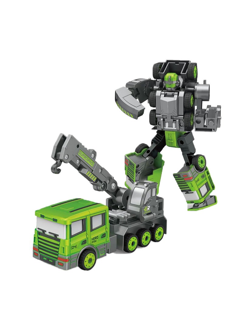Transformer Robot Engineering Vehicle Model Children's Toy Set Gift (Transformer Crane Sky Arm) - Image 1