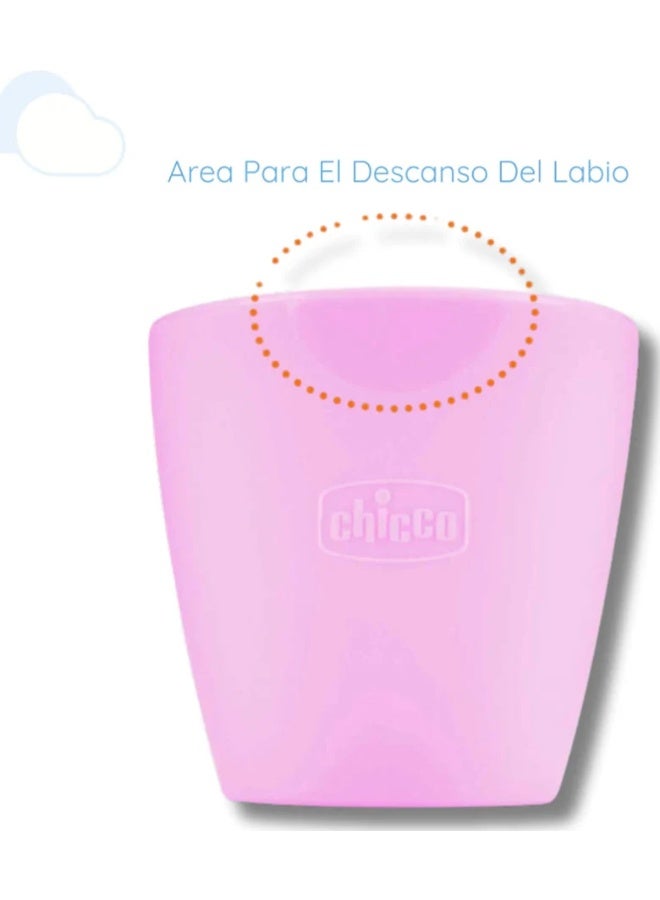 Chicco Take Eat Easy Silicone Mini Mug 6m+ Pink - Image 4