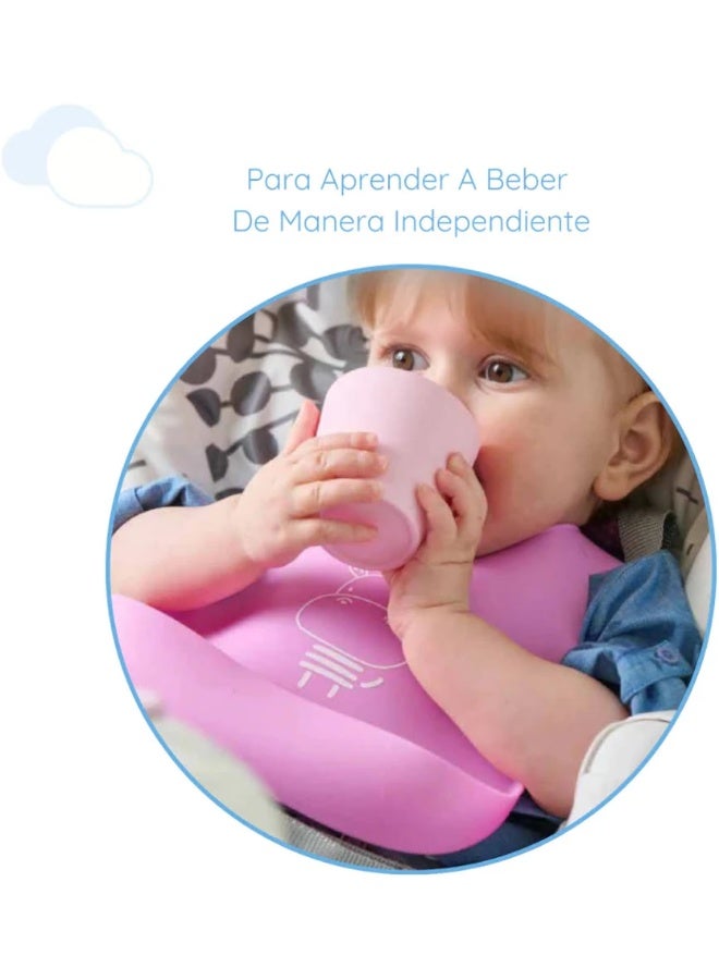 Chicco Take Eat Easy Silicone Mini Mug 6m+ Pink - Image 3