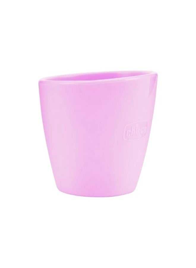 Chicco Take Eat Easy Silicone Mini Mug 6m+ Pink - Image 1