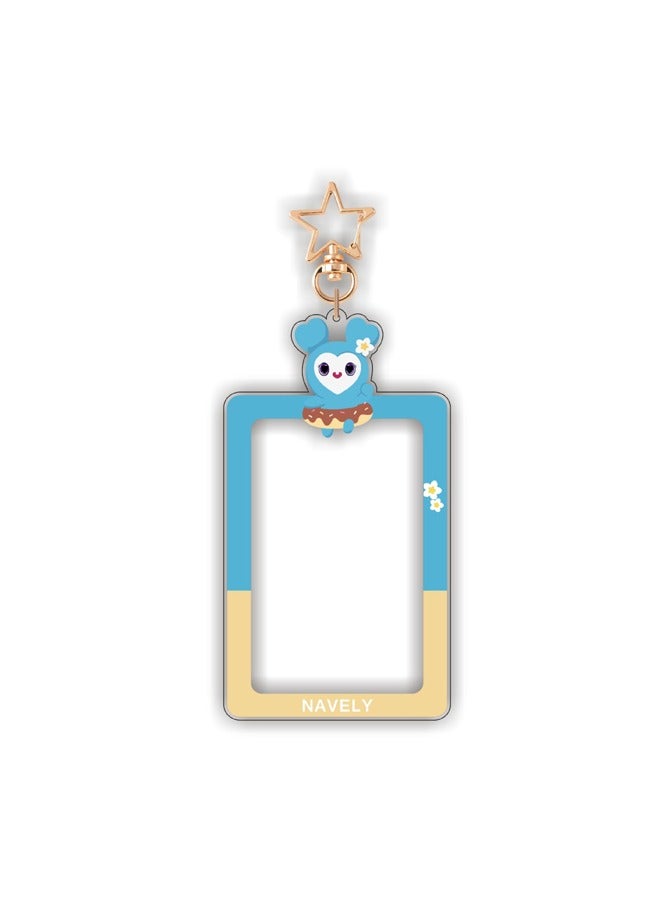TWICE Acrylic Keychain Cartoon Photo Frame Pendant Photo Card Storage Card Holder 
