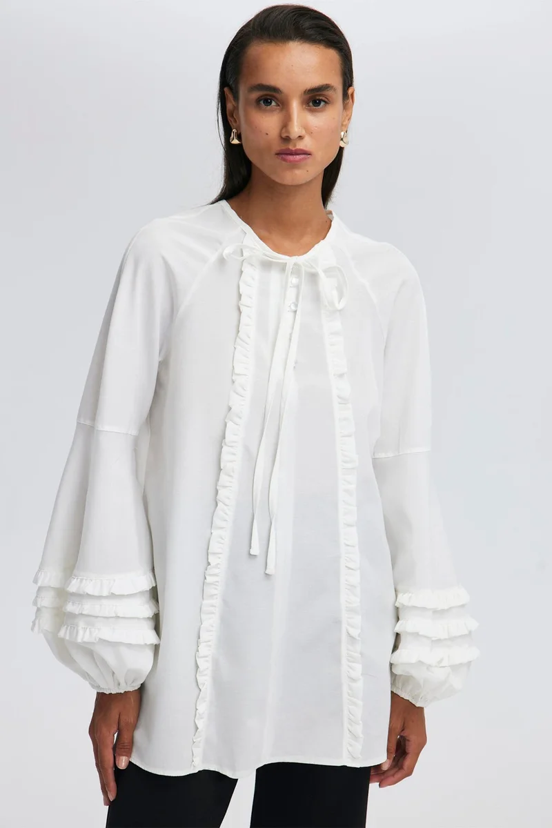 توتشي Ruffle Detail Tunic