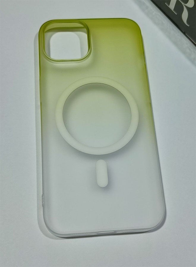 MagSafe Case for iPhone 15, Slim Semi-Transparent Case, Shockproof, Scratch and Fingerprint Resistant, Supports Magnetic Wireless Charging - Green - Image 4