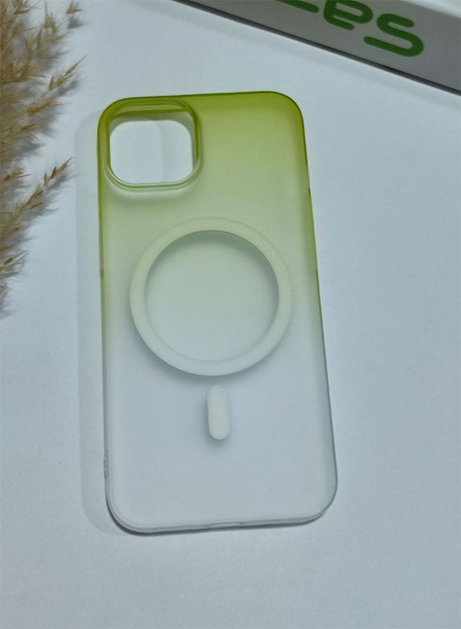 MagSafe Case for iPhone 15, Slim Semi-Transparent Case, Shockproof, Scratch and Fingerprint Resistant, Supports Magnetic Wireless Charging - Green - Image 5