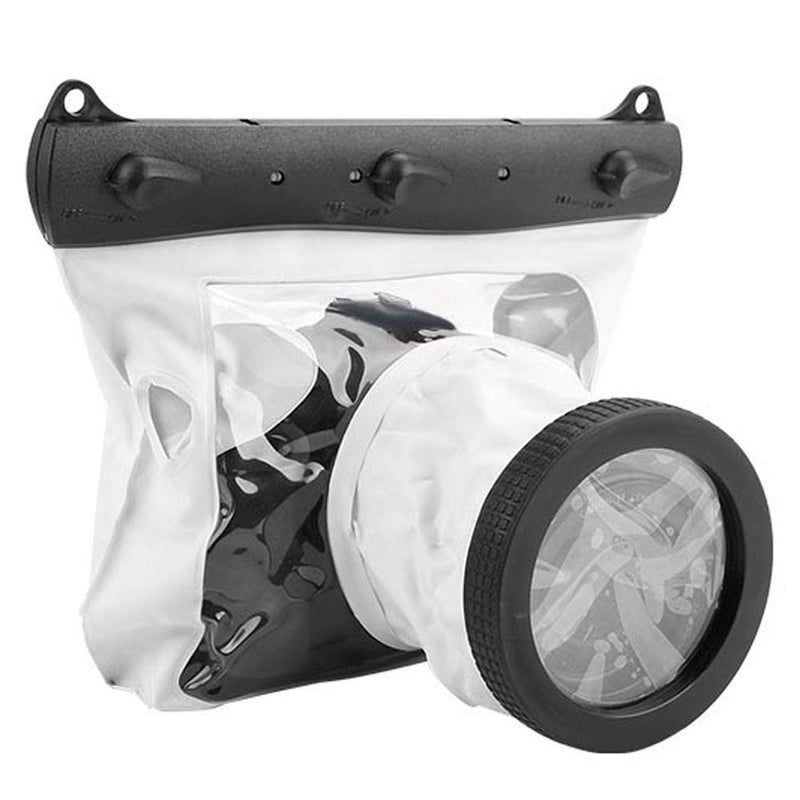 Pomya Waterproof Dving Case Bag Underwater Photograpy Housing Cage 20M for Canon Nikon DSLR Cameras(White) - Image 1