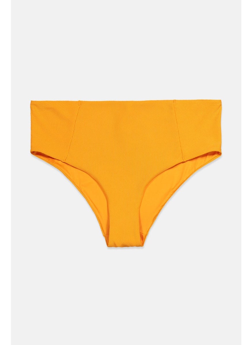 Tchibo Women Textured Bikini Briefs, Orange  - Image 1