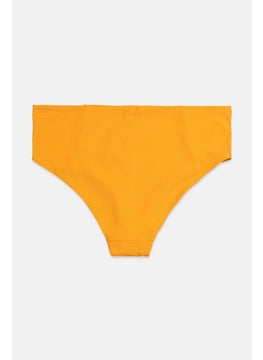 Tchibo Women Textured Bikini Briefs, Orange  - Image 2