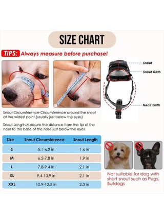 Dog Muzzle - Soft Mesh Dog Mouth Guard for Small Medium Large Sized Dogs Chihuahua Husky Labrador Retriever, Quick-Dry Adjustable Loop Anti Biting Barking, Allow Panting Drinking (Black M) - pzsku/Z3301B28F8B6F41001F8EZ/45/_/1691434811/658c9388-d8a3-4aa5-a47c-c89824ca4582
