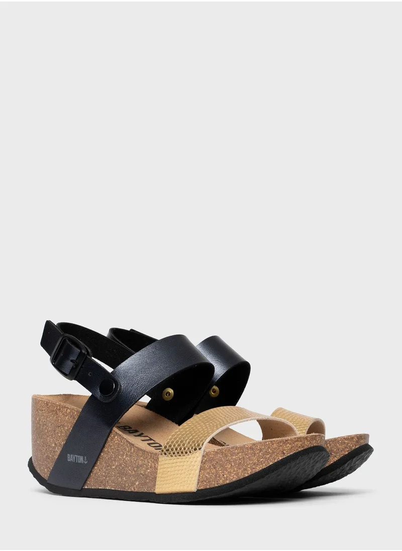 BAYTON Selene Multi Strap Wedge Sandals