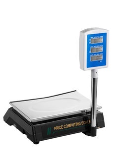 LAWAZIM Digital Electronic Weighing T-Scale - 40kg/10g - Digital Price Computing Scale with Dual-Sided Display, Tare Function, Adjustable Feet, and Stainless Steel Platform - Ideal for Retail, Butcher Shops, Bakeries, and Kitchens  - Image 3