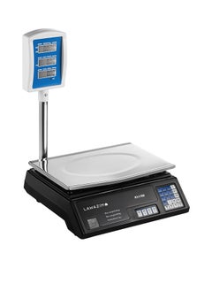 Digital Electronic Weighing T-Scale - 40kg/10g - Digital Price Computing Scale with Dual-Sided Display, Tare Function, Adjustable Feet, and Stainless Steel Platform - Ideal for Retail, Butcher Shops, Bakeries, and Kitchens