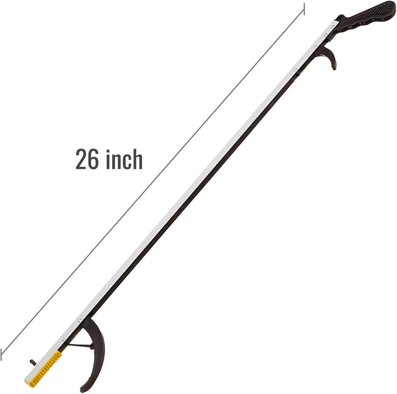 DMI Reacher Grabber Tool for Elderly, Disabled or After Surgery Recovery, Claw Grabber, Reaching Assist Tool, Trash Picker, Hand Gripper, Arm Extension, 26 Inches, Non Folding, Magnetic Claw - Image 2