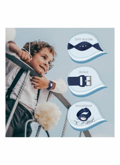 SYOSI Airtag Wristbands for Kids Soft Silicone Airtag Bracelet Lightweight Waterproof Band Compatible with Apple Airtag Watch Band for Children and Toddler 2 Pcs  - Image 2