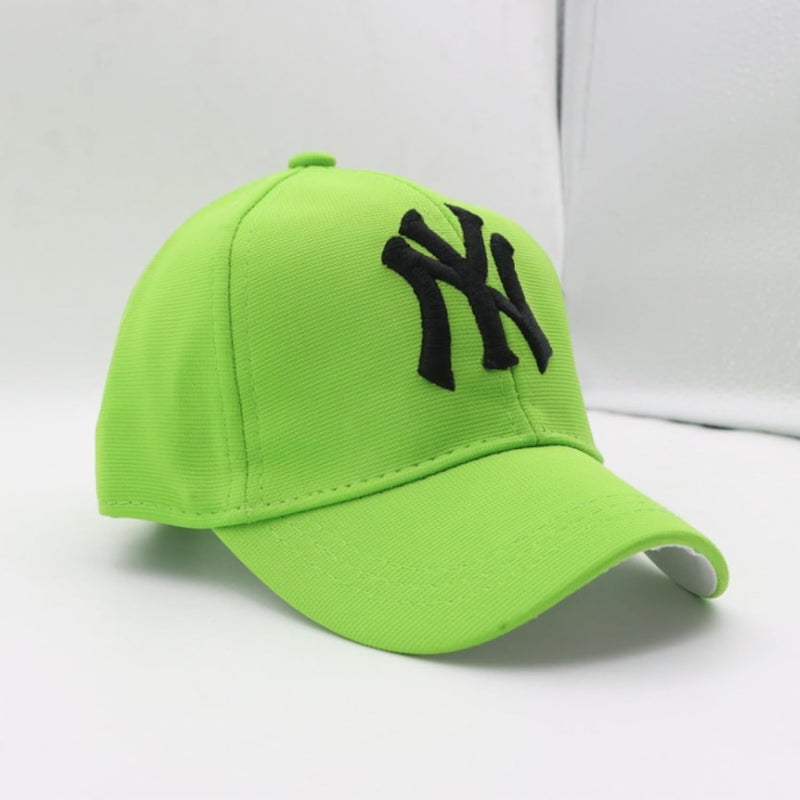 JAMONT NY Baseball Cap for Kids, Adjustable Black Cotton Summer Cap, Unisex Sports Cap - Image 2