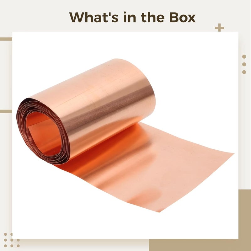 Copper Grounding Strip 0.1mm Thick 1m Length 50mm Width for Electrical Craft - Image 4