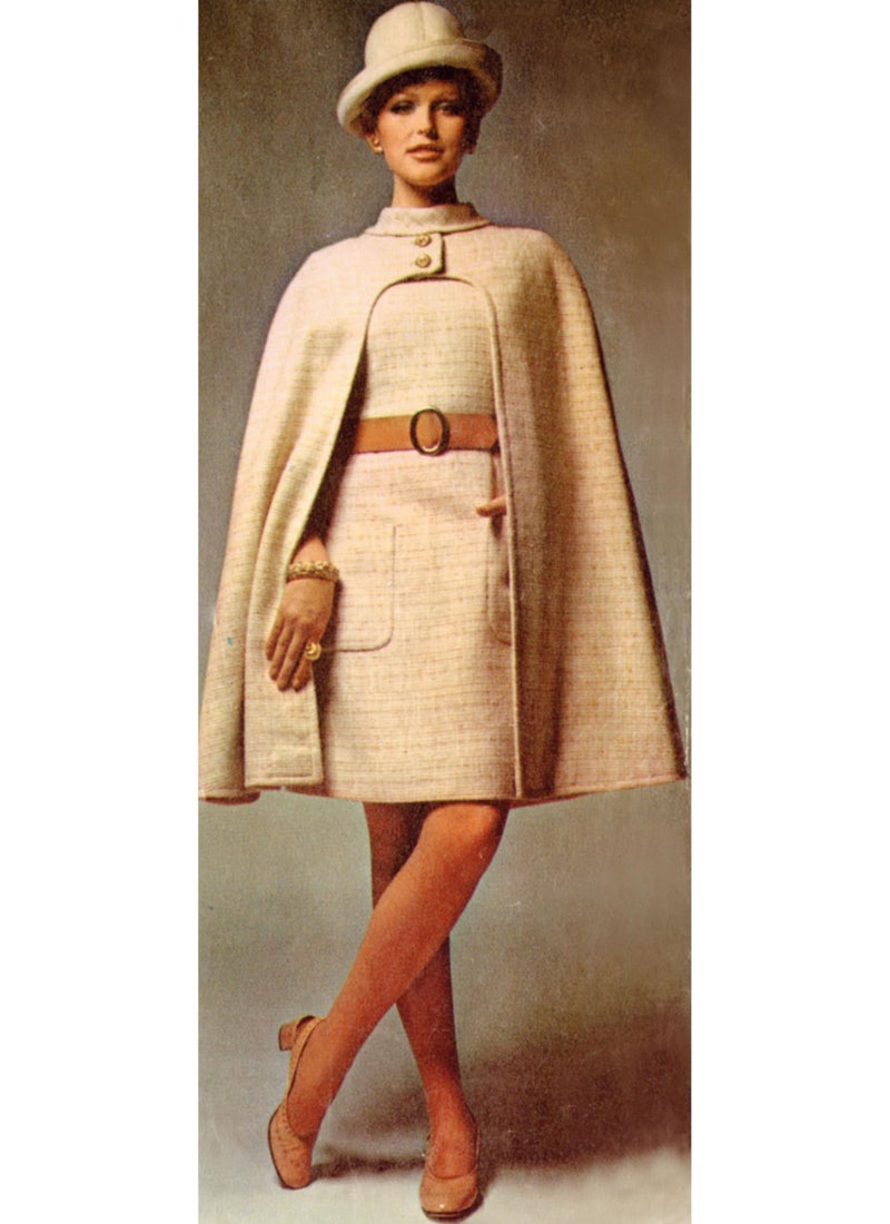 Simplicity SS3084R5 Misses' Lined Cape and Lined Dress Sewing Pattern Packet, Design Code S3084, Sizes 14-16-18-20-22 - Image 2