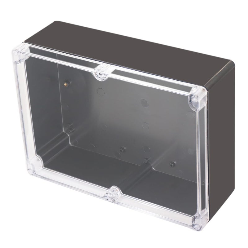 Otdorpatio Project Box IP65 Waterproof Junction Box ABS Plastic Black Electrical Boxes DIY Electronic Project Case Power Enclosure Clear Cover 1142x827x394 - Image 2