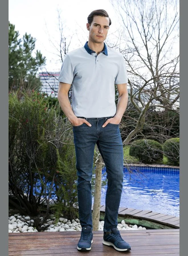 Buratti  Buratti 100% Cotton Buttoned Regular Fit Polo Neck T Shirt Men's Polo Neck T Shirt 5902134 for Men | Best Price UAE