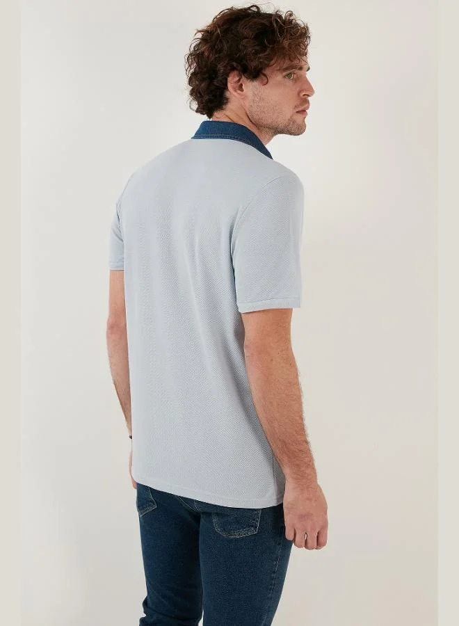 Buratti  Buratti 100% Cotton Buttoned Regular Fit Polo Neck T Shirt Men's Polo Neck T Shirt 5902134 for Men | Best Price UAE