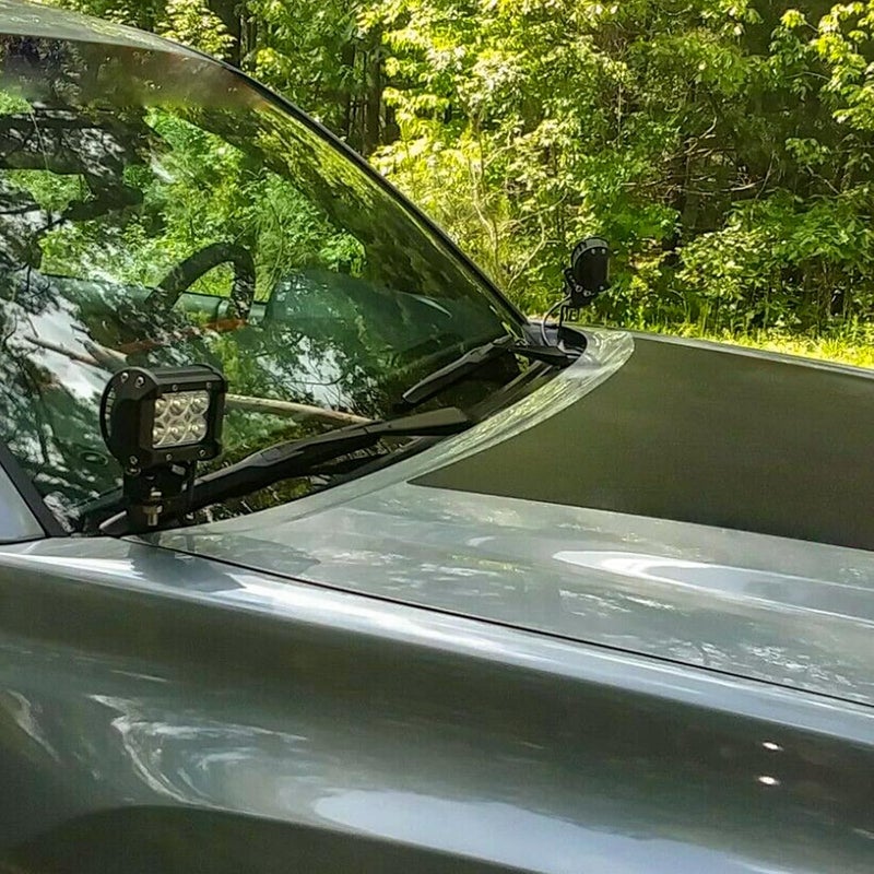Wsays Upper Hood LED Light Mount Brackets Compatible with 2016-2023 Toyota Tacoma - Image 4
