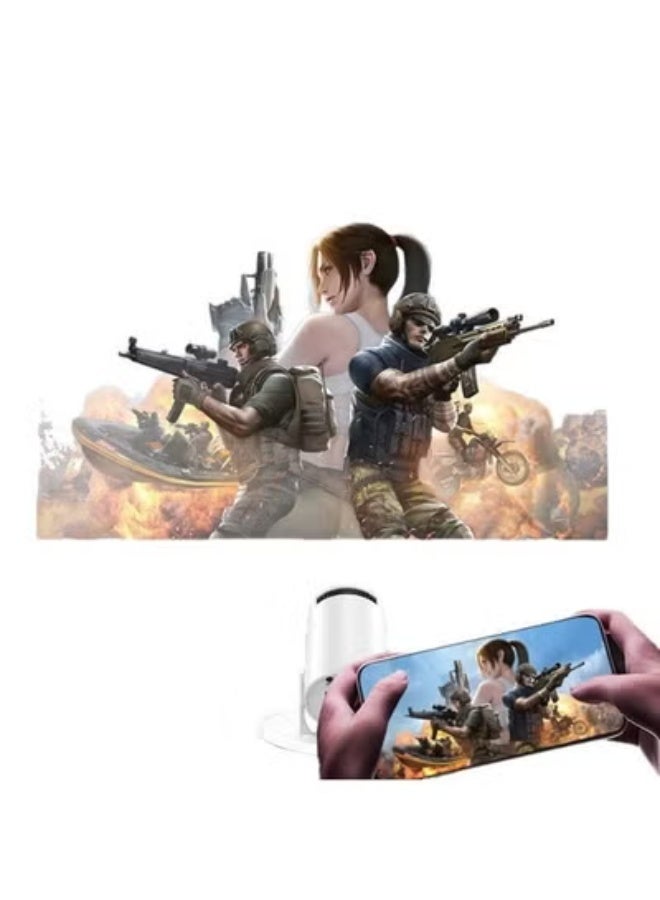 Mini Projectork,High-Quality Portable Projector,Smart Android Projector, Wireless Projector with Wifi Bluetooth, Built-in Stereo Projector with Speaker, Ultra-Clear Home Projector, Home Theater Room Projector. - Image 3