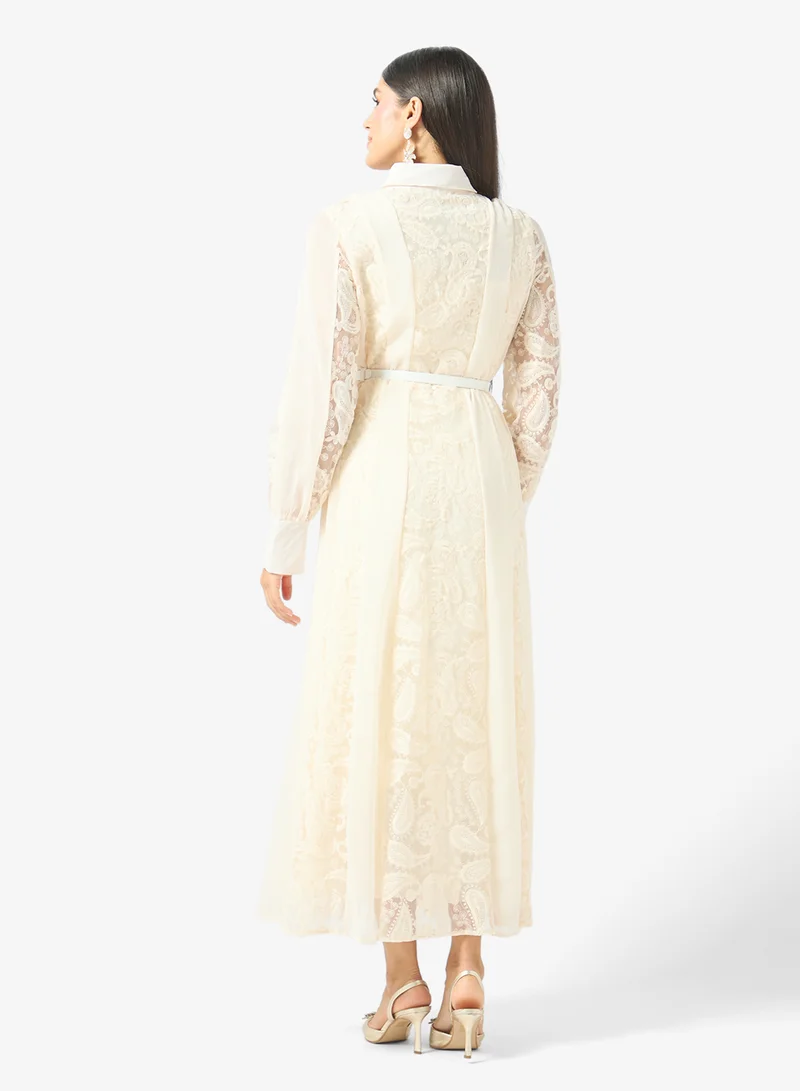 Khizana Lace A-line Dress