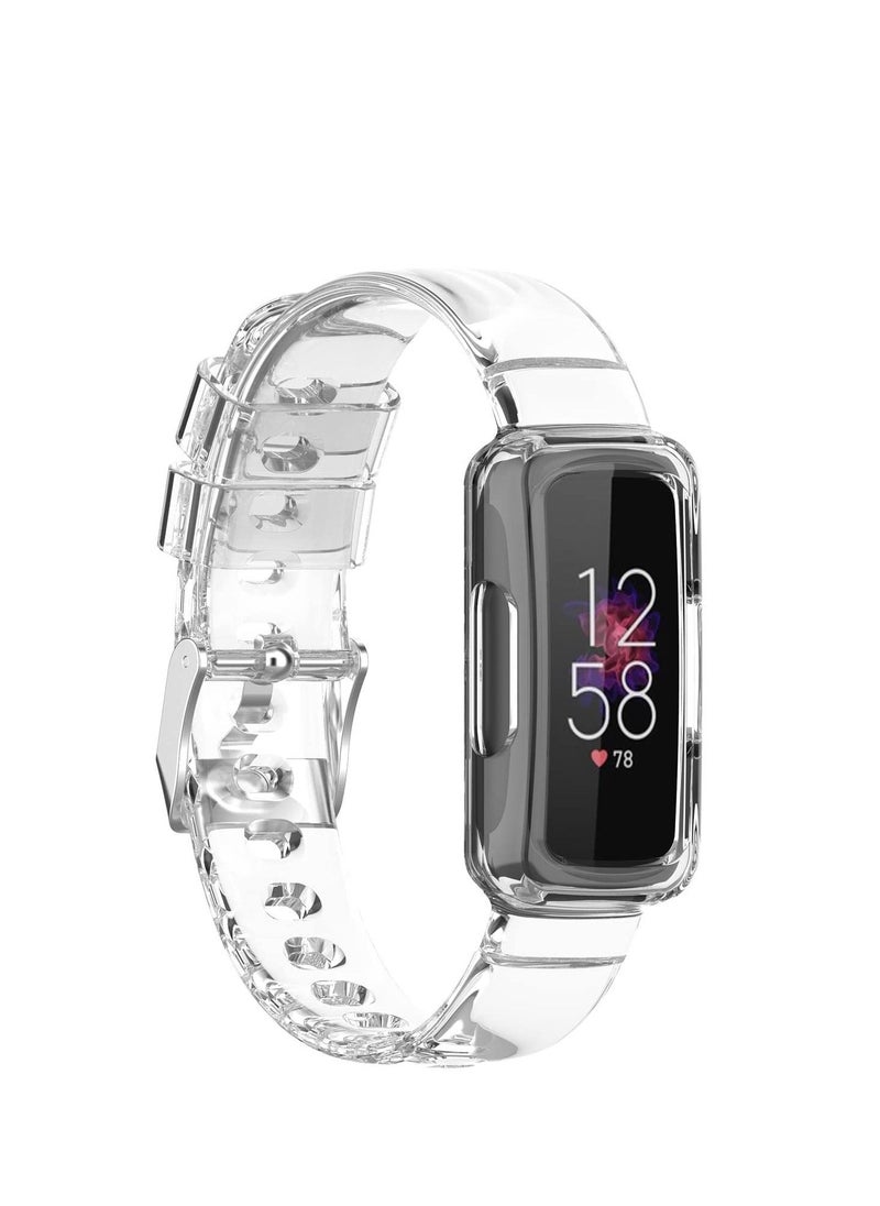 SYOSI - Replacement Strap, Compatible with Fitbit Ace 3 Bands for Kids, Soft Silicone Wristband Waterproof Adjustable Bracelet Watch Band for Fitbit Ace 3 Boys Girls Blue, Black, Clear - Image 1