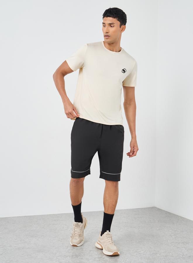 Styli Super Stretch Regular Fit T-Shirt with Logo Detail - Image 2