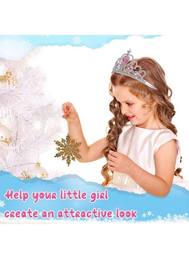 Zhanmai 24 Pcs Tiara Crown Set Princess Crown For Girls Plastic Tiaras Dress Up Costume Party Favor Accessories Kid Birthday (Blue Purple Pink Rose Red)  - Image 5