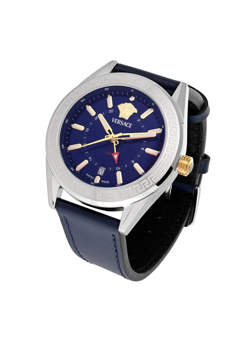 فيرزاتشي V-Code GMT Quartz Blue Dial Watch