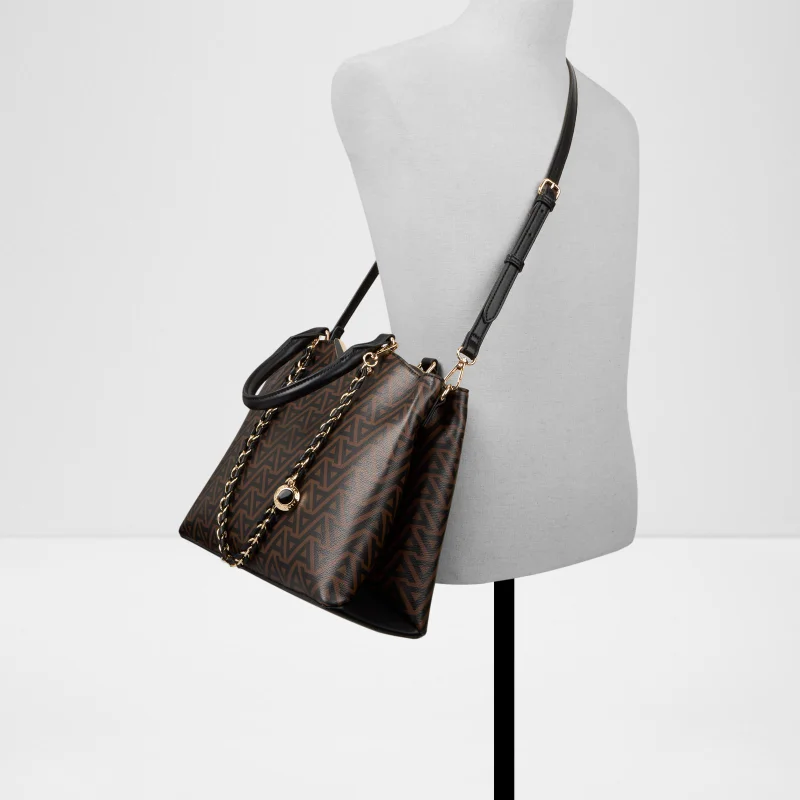 Aldo  VIVIANA Monogram Patterned Satchel Bag for Women | Best Price UAE
