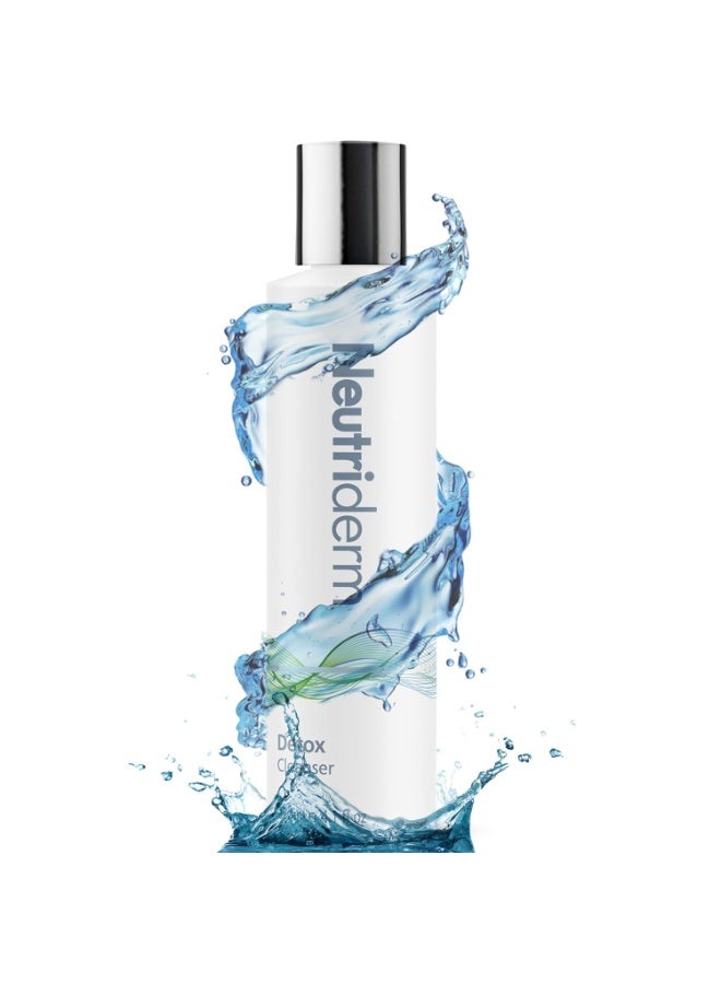 نيوتري ديرم منظف ​​الوجه نيوتريديرم ديتوكس، منظف لطيف مقشر للوجه مع حمض الجليكوليك والصوديوم Pca للبشرة المتوهجة، غسول الوجه فائق الترطيب - غسول الوجه بحمض الجليكوليك للبشرة العادية إلى الدهنية - 120 مل - Image 3