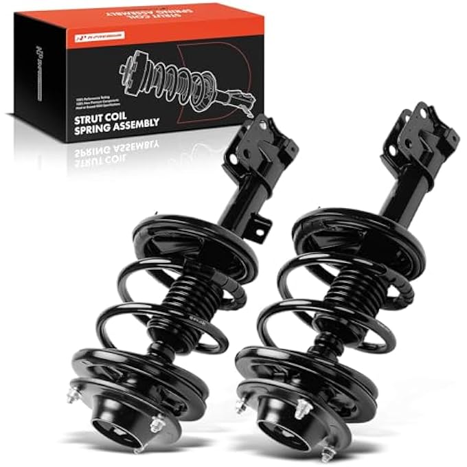 أ-بريميوم مجموعة كاملة للدعامة الأمامية ونابض لولبي متوافقة مع ميتسوبيشي إكليبس 2000-2005، طقم من قطعتين - Image 1