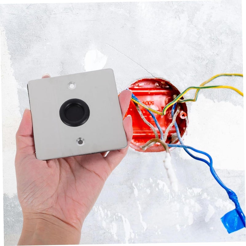 POPETPOP Sturdy Metal Blind Socket Cover Wall Cover Ceiling Blank-up Easy Install Jumbo Outlet - Image 5