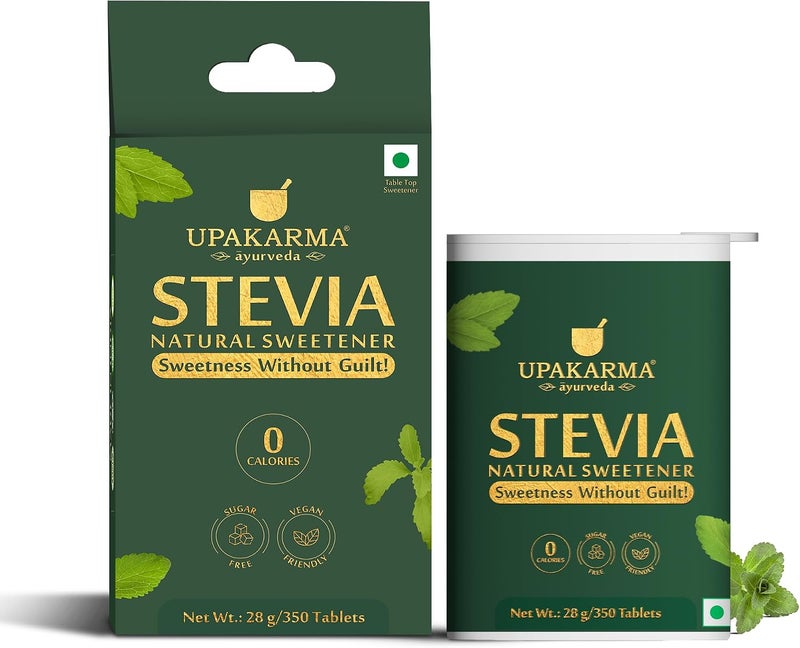 UPAKARMA Stevia Tablets | 350 Count | 97% Rebaudioside-A | Zero Calorie Sweetener | Keto & Diabetic Friendly | Plant-Based Sugar Substitute - Image 1