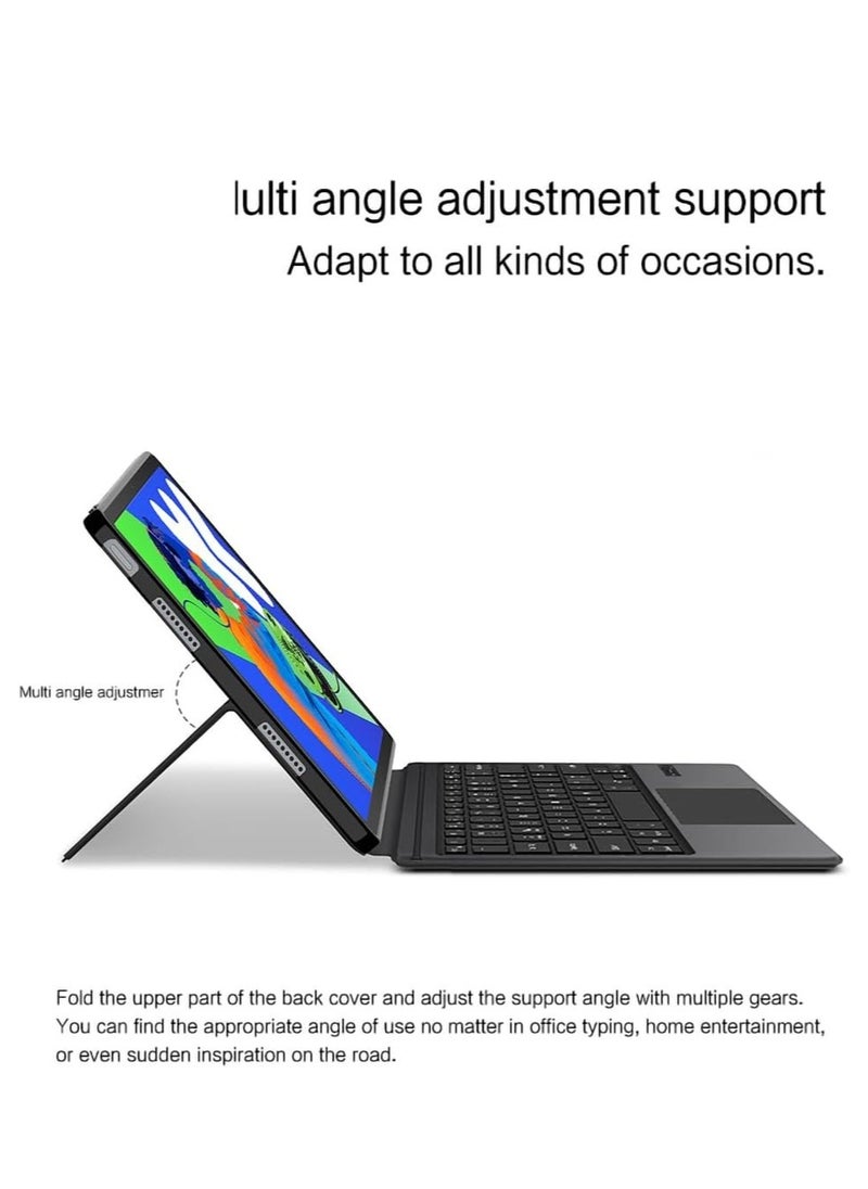 Touchpad Bluetooth Keyboard Case Compatible with Lenovo Xiaoxin Pad Pro 12.7 inch 2025 TB373FU TB375FC Tablet