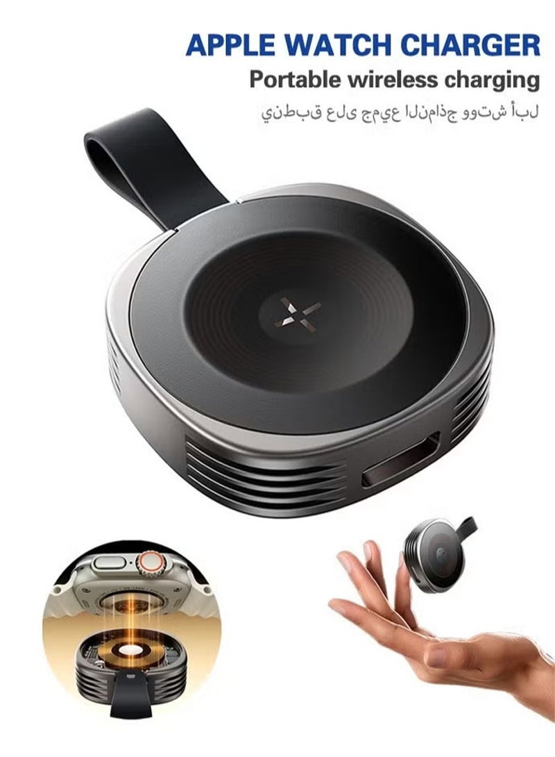 ESSAGER Magnetic Wireless Charger for Apple Watch, Fast Charging Dock, Compatible with All Apple Watch Models, Compact & Portable Design, Easy to Use, Convenient Charging Station for Home & Travel - Image 1