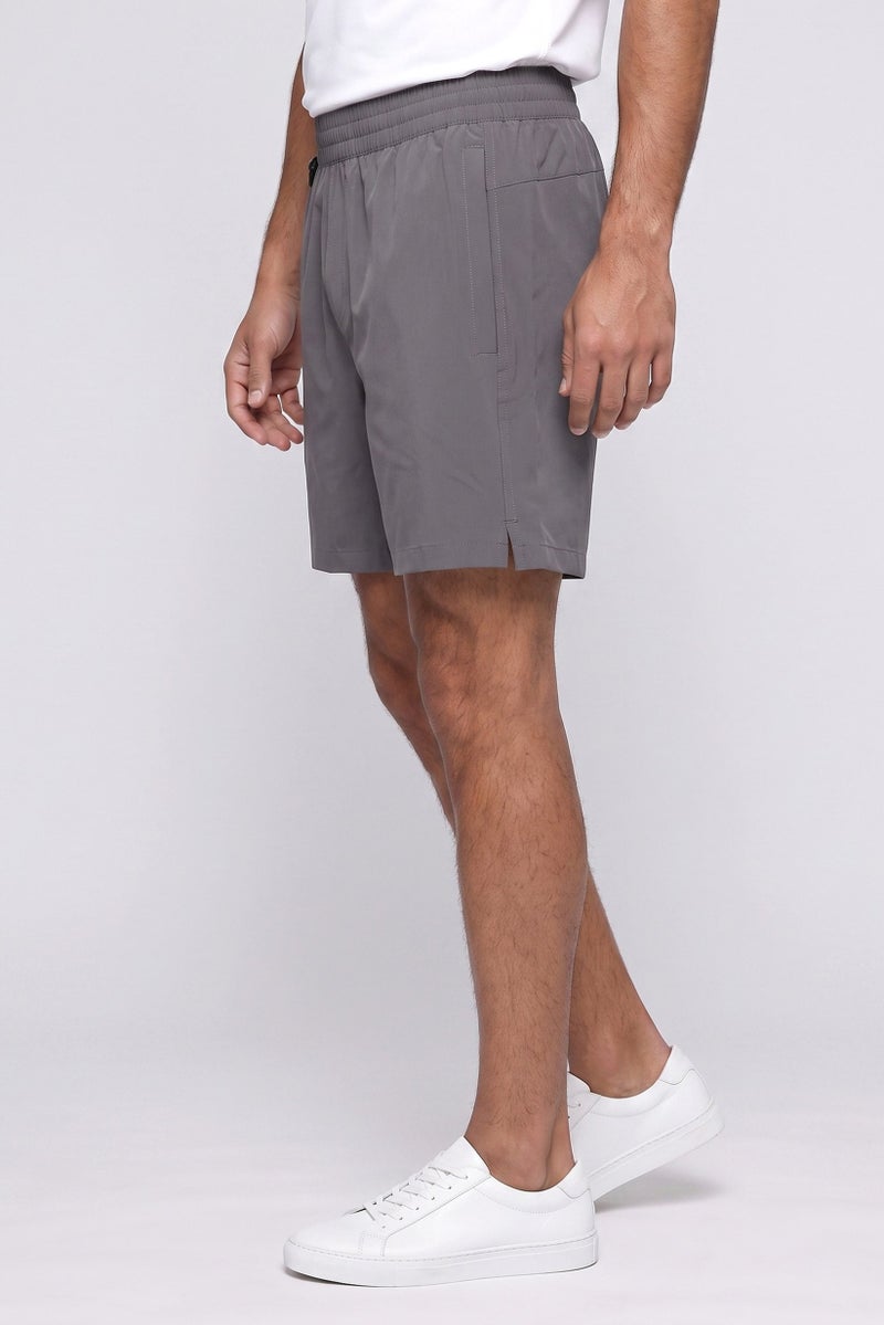 Unipro Men 6 Inseam Sportswear Fit Training Shorts, Grey - Image 3