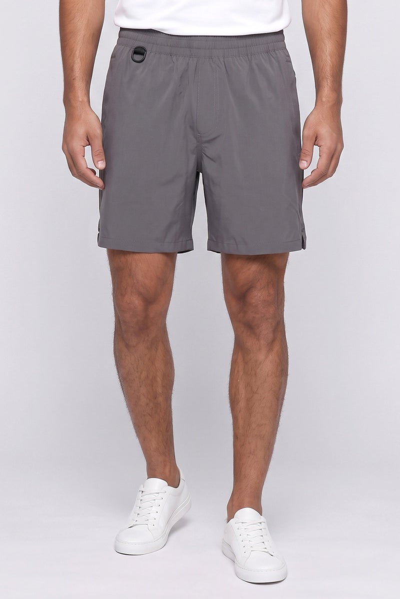 Unipro Men 6 Inseam Sportswear Fit Training Shorts, Grey - Image 1