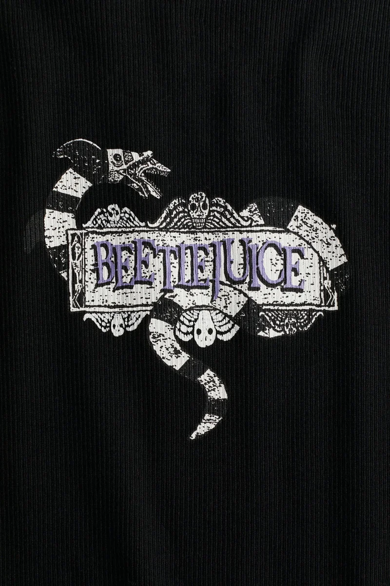 H&M Print-motif jersey top