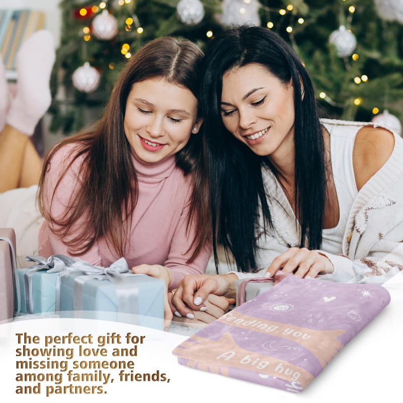 Afterprints Get Well Soon Gifts for Women Men  Hug/Healing Blanket  Thinking of You/Feel Better/Sympathy/After Surgery Gifts for Friends  Sister  Coworkers  Soft Throw Blankets 50'' x 60'' - Image 2