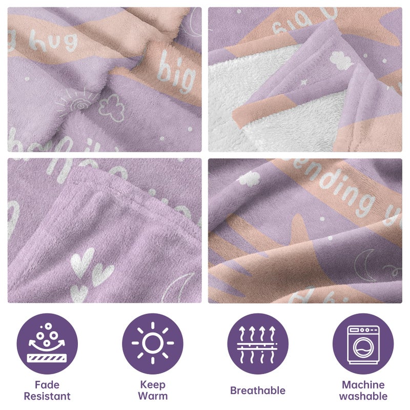 Afterprints Get Well Soon Gifts for Women Men  Hug/Healing Blanket  Thinking of You/Feel Better/Sympathy/After Surgery Gifts for Friends  Sister  Coworkers  Soft Throw Blankets 50'' x 60'' - Image 5