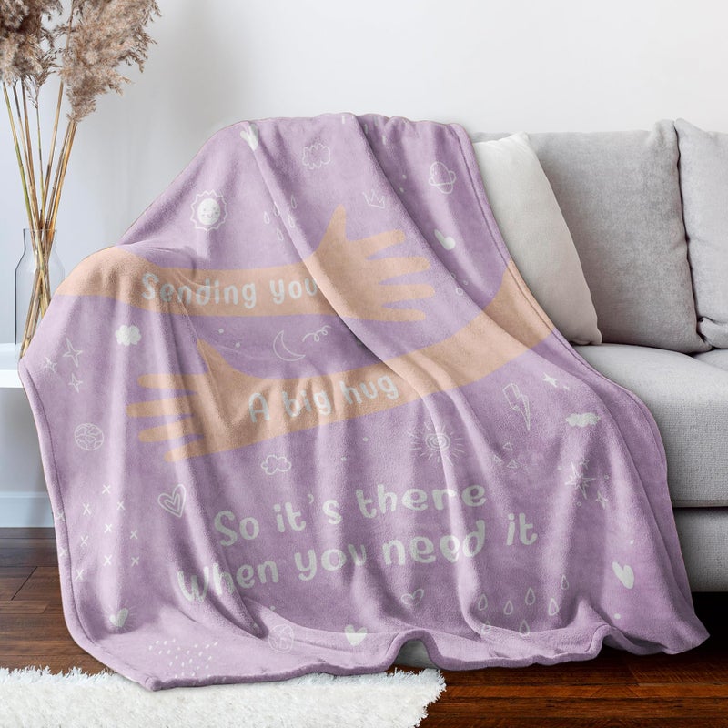 Afterprints Get Well Soon Gifts for Women Men  Hug/Healing Blanket  Thinking of You/Feel Better/Sympathy/After Surgery Gifts for Friends  Sister  Coworkers  Soft Throw Blankets 50'' x 60'' - Image 4